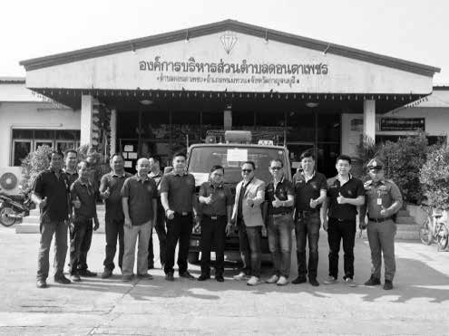 タイ・カンチャナブリRCを通じて地元消防隊へ寄贈